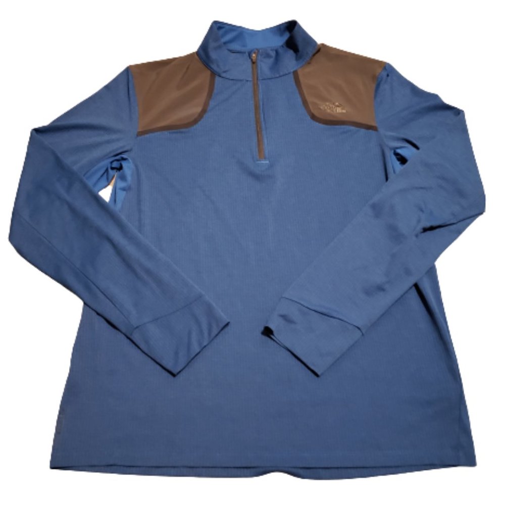 The North Face 1/4 Zip Light Jacket Hiking Blue / Gray | Men's Large L Pre-owned